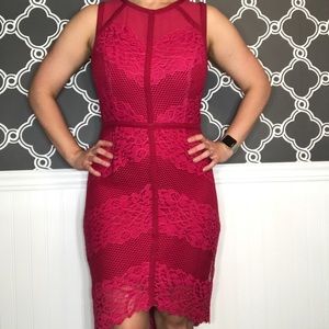 Red cocktail dress